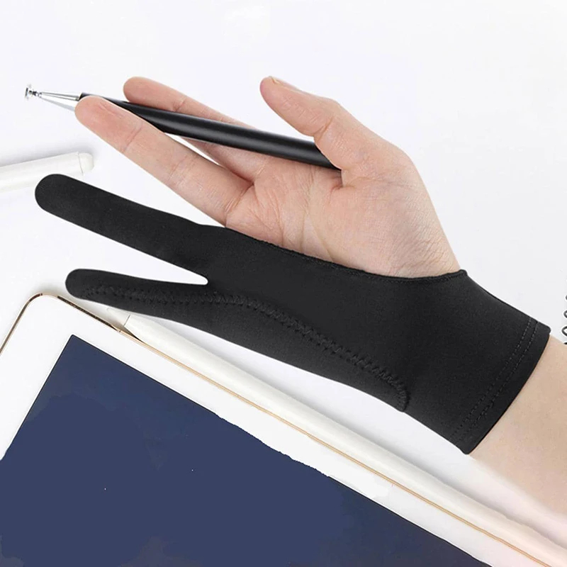 Drawing Glove Artist - 1/2 Stuks Enkele/Drie Lagen 2 Vinger