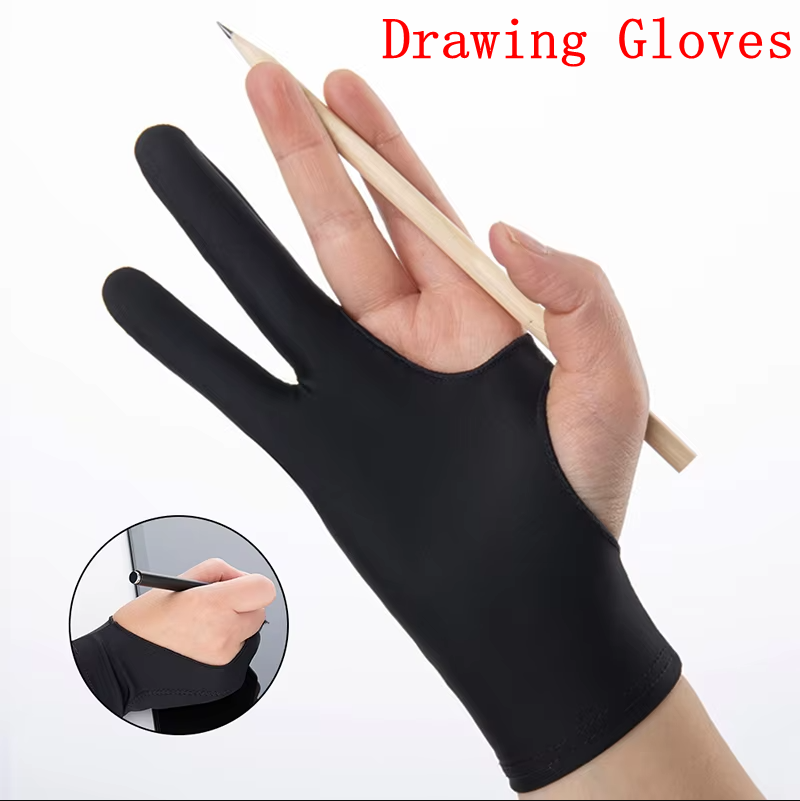 Drawing Glove Artist - Twee Vinger Aangroeiwerende Tekening Handschoen Voor