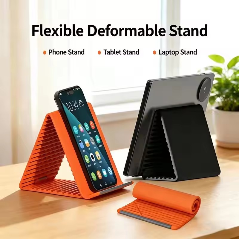 Tablet Phone Accessories - Luie draagbare telefoonstandaard Siliconen desktop tablet-laptophouder