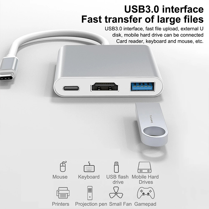 3-in-1 USB Type-C Hub naar 4K  - Tablet Accessories Samsung recensie en prijs