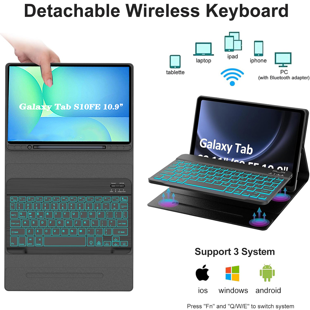 Hoesje voor Samsung Galaxy Tab - Samsung Tablet Keyboard Accessories recensie en prijs