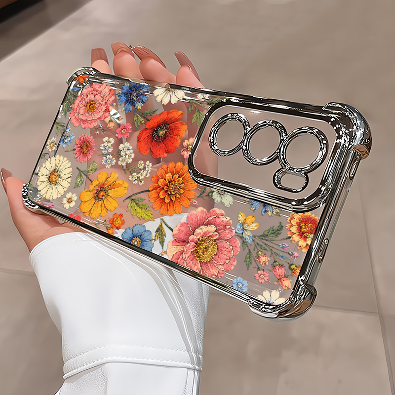 Bloemenpatroon Telefoonhoesje  - Oppo A78 recensie en prijs