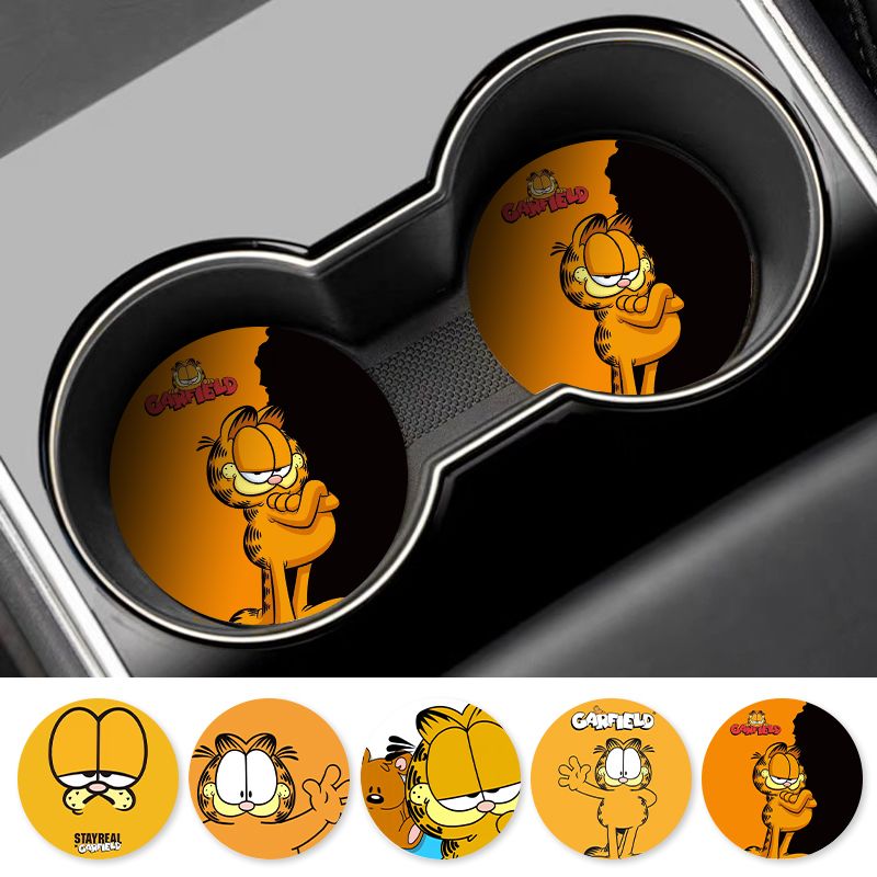 Cartoon Garfield Car Cup Coast - Tablet Accessories For Car recensie en prijs