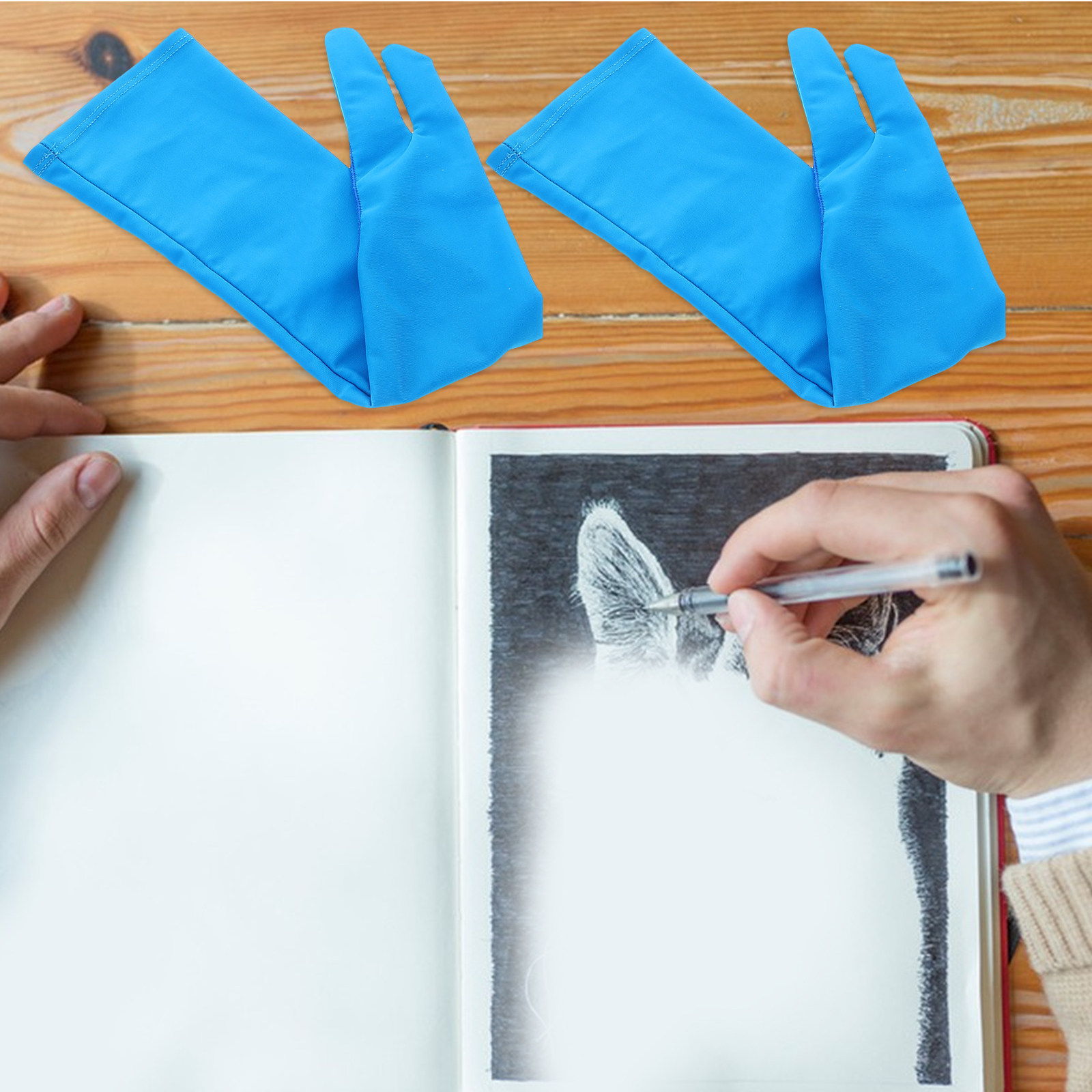 1 paar tweevingerige kunstenaa - Drawing Glove Artist recensie en prijs