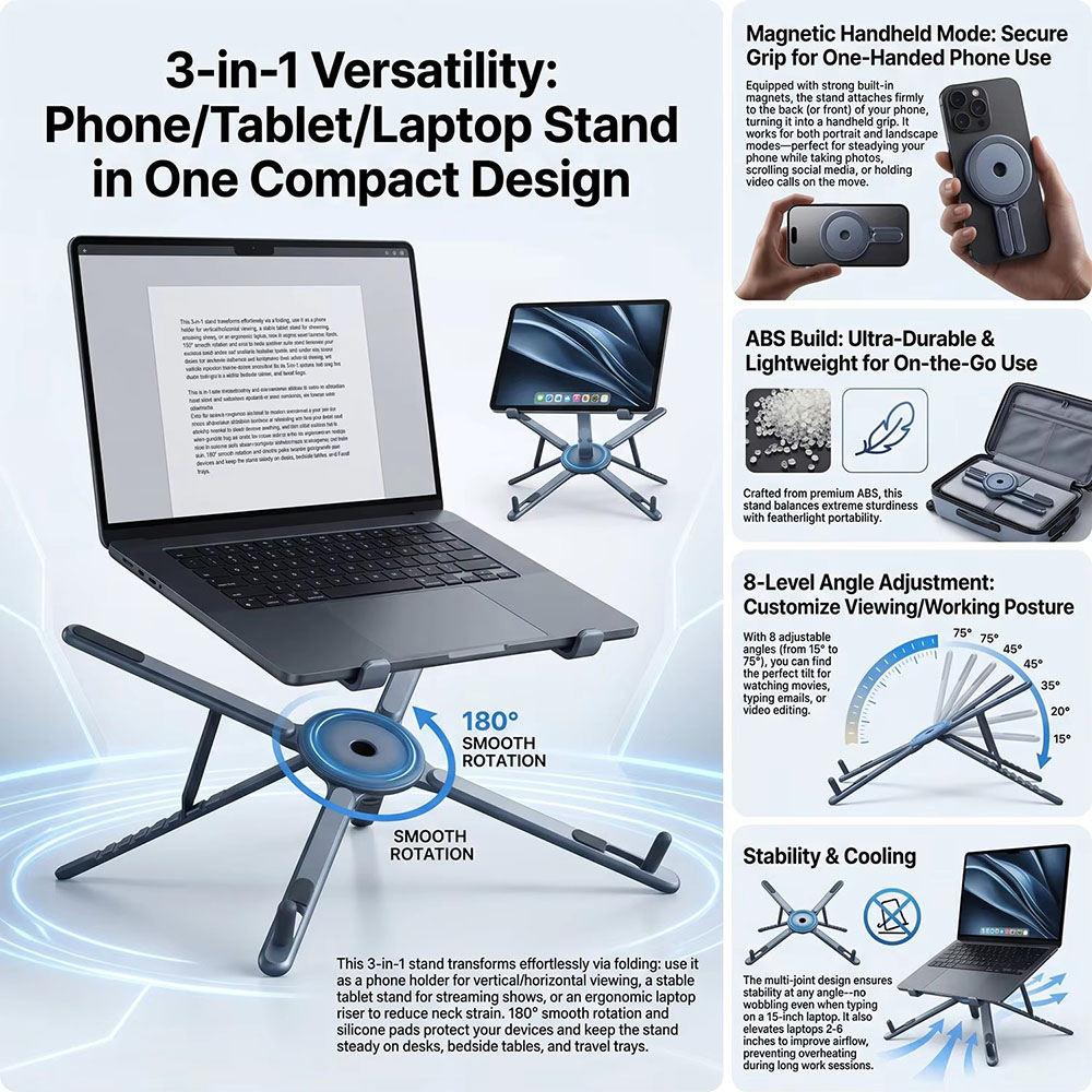 Draagbare magnetische telefoon - Tablet Phone Accessories recensie en prijs