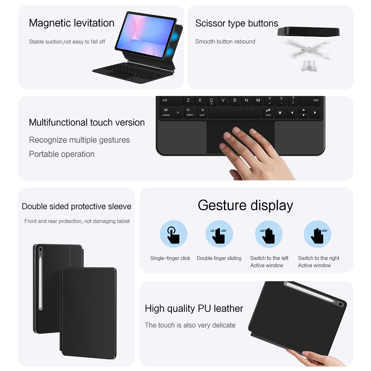 Magisch toetsenbord voor Samsu - Samsung Tablet Keyboard Accessories recensie en prijs